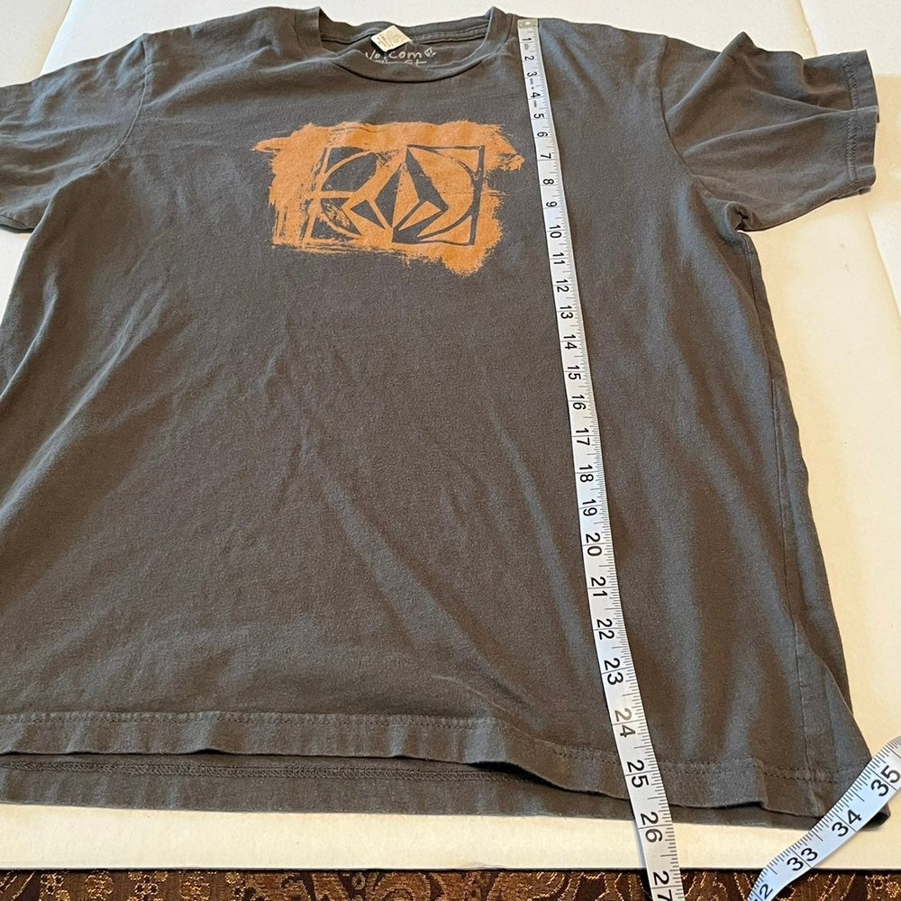 Volcom men's grey size Medium t-shirt graphic tee short sleeve slim fit - Picture 6 of 10